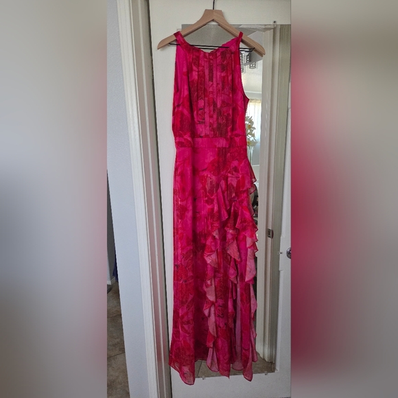 Betsy & Adam Fuchsia Asymmetrical Dress - Picture 7 of 9